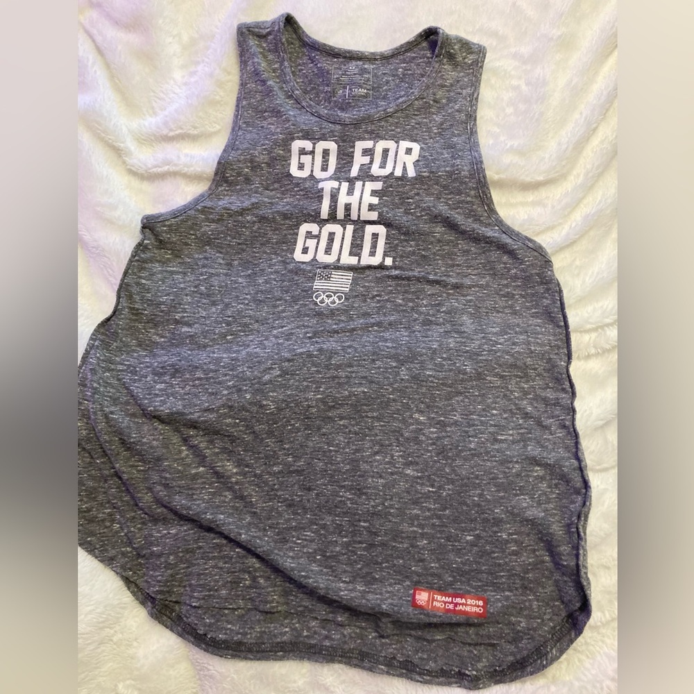 Olympic Team USA 2016 Rio De Janeiro Small Grey Tank